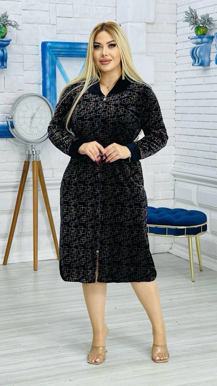 Ev xələti, qara, velür, ölçü 6XL — Mallar, Bakı (2)