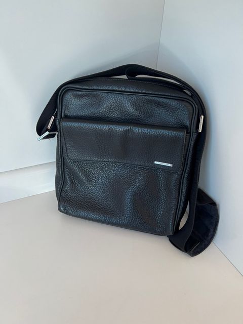 Ermenegildo Zegna — dəri çiyin çantası — Bakı