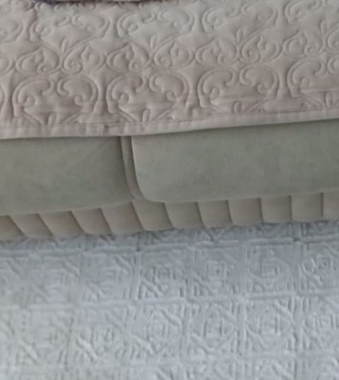 Divan üçün İşlənmiş Xovlu rəng - Bej Yataq örtüyü, Ödənişli çatdırılma — Masazır