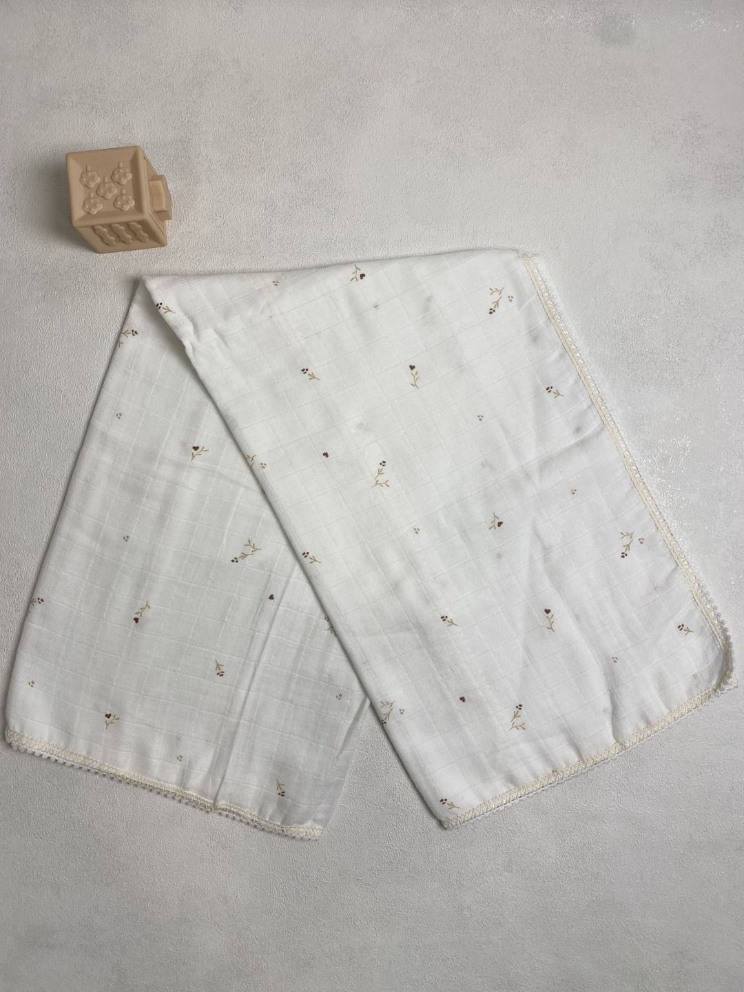 Uşaq örtüyü RK44, muslin, ağ, 80x100 sm — Mallar, Bakı