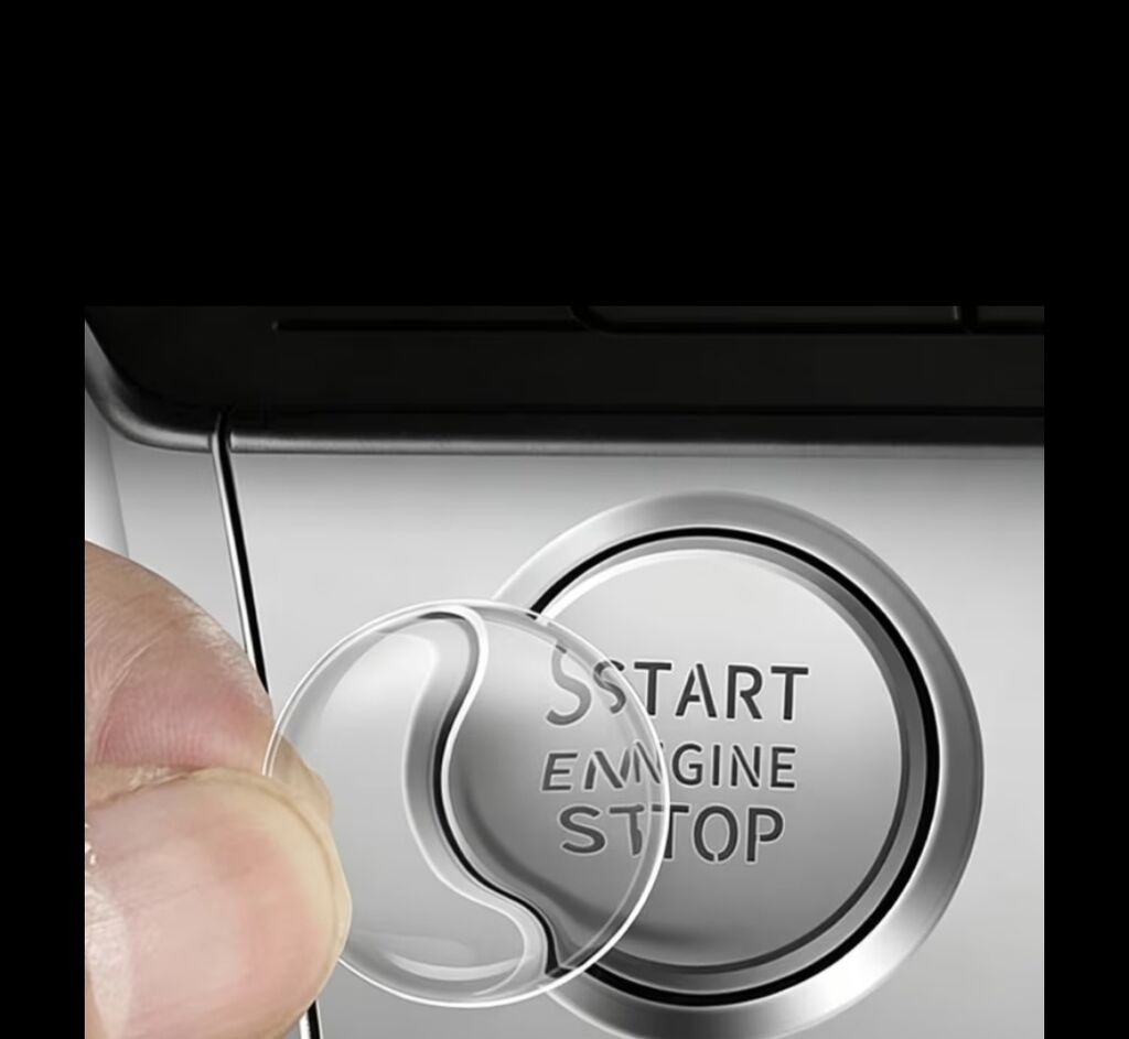 Avtomobil “Start/Stop Engine” düyməsi üçün şəffaf qoruyucu plyonka — Qoruyucu plivelər, Gəncə (4)