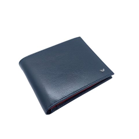 Kişilər üçün dəri pul kisəsi Tergan TERGAN_1464_BLUE-RED_1, qara/qırmızı — Bakı