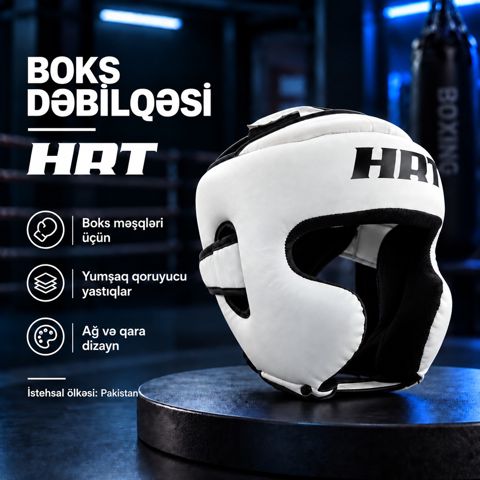 Boks dəbilqəsi Hard Touch, ölçü XL, Ağ — Bakı