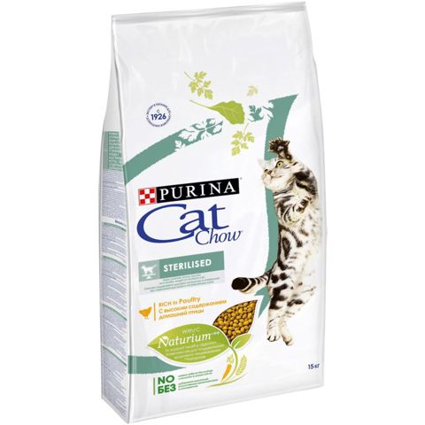 Quru yem Purina Cat Chow qısırlaşdırılmış və kastrasiya olunmuş pişiklər üçün 15 kq — Bakı