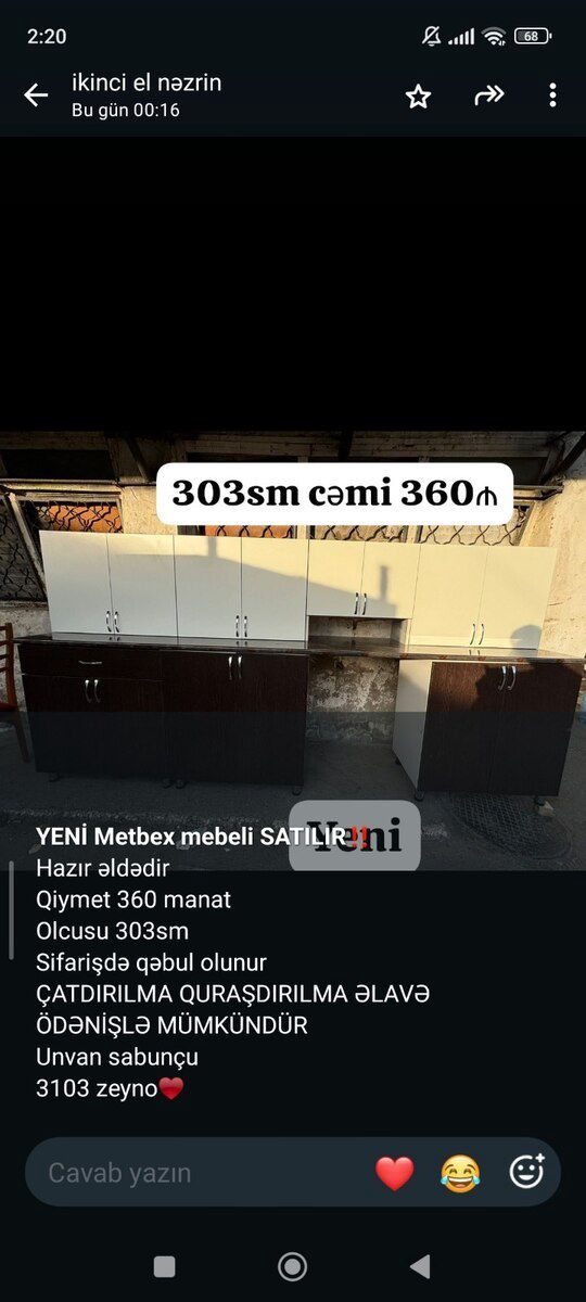 Mətbəx mebelləri — Mebel, Bakı (3)