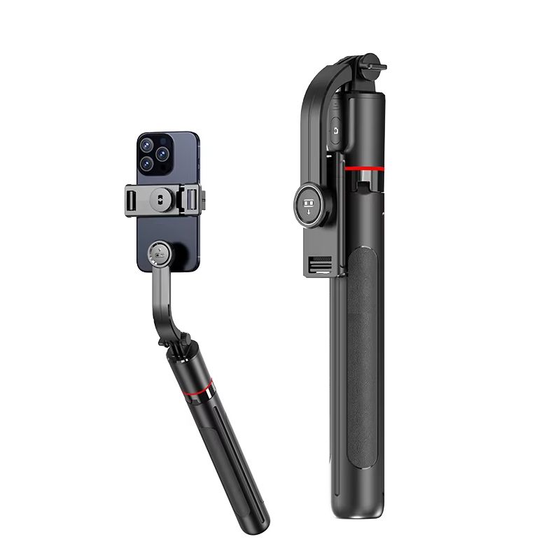 F15 Qatlanan Portativ Mini Çıxarıla Bilən Telefon Klipi Simsiz Kamera Selfi Çubuğu 1717mm 6 Bölməli Teleskopik Dönən Paslanmayan Polad — Telefonlar və qadjetlər, Bakı (2)