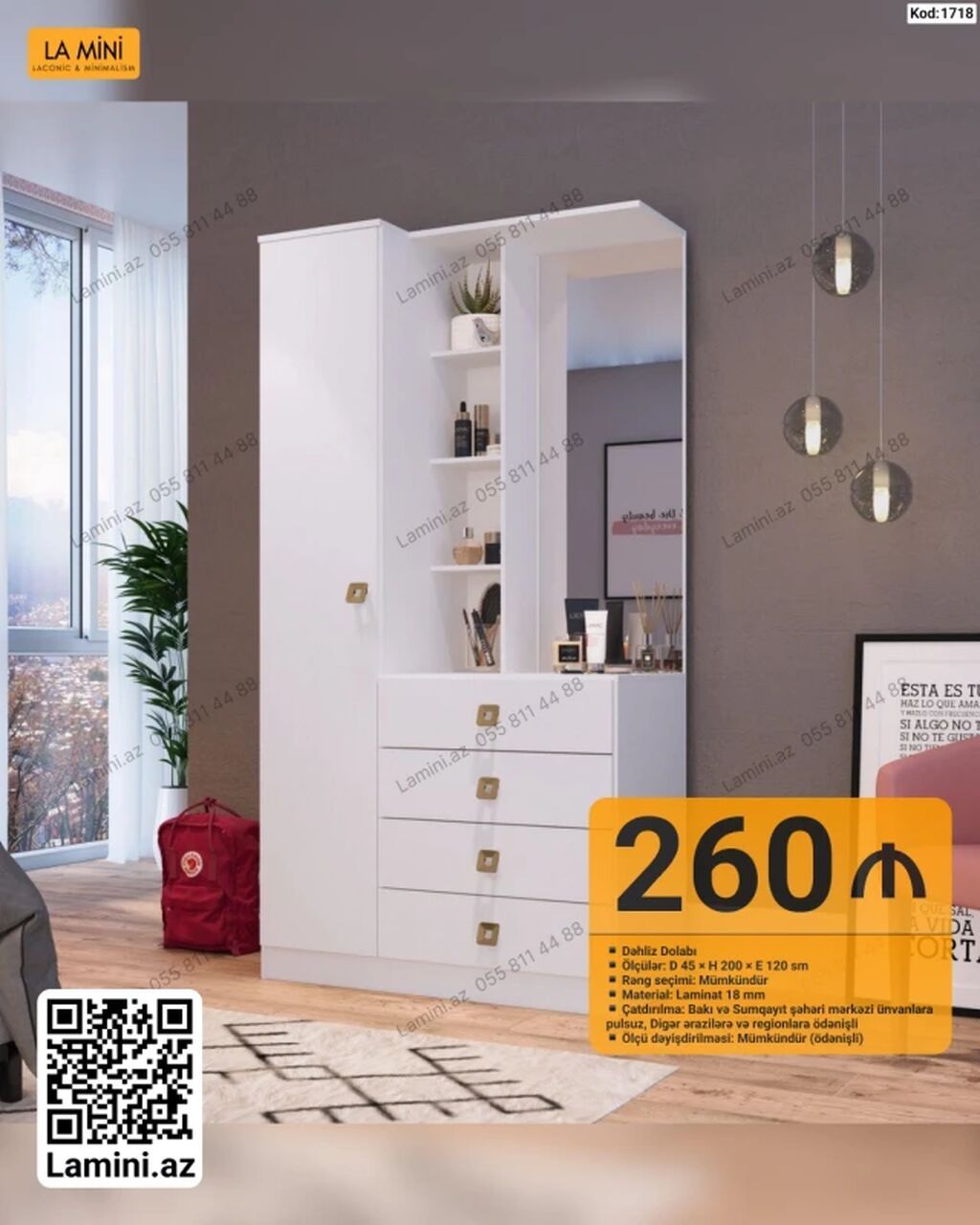 LA Mını – Dahili Dolab Məhsul kodu: 1718 Qiymət: 260 — Xol üçün, Bakı