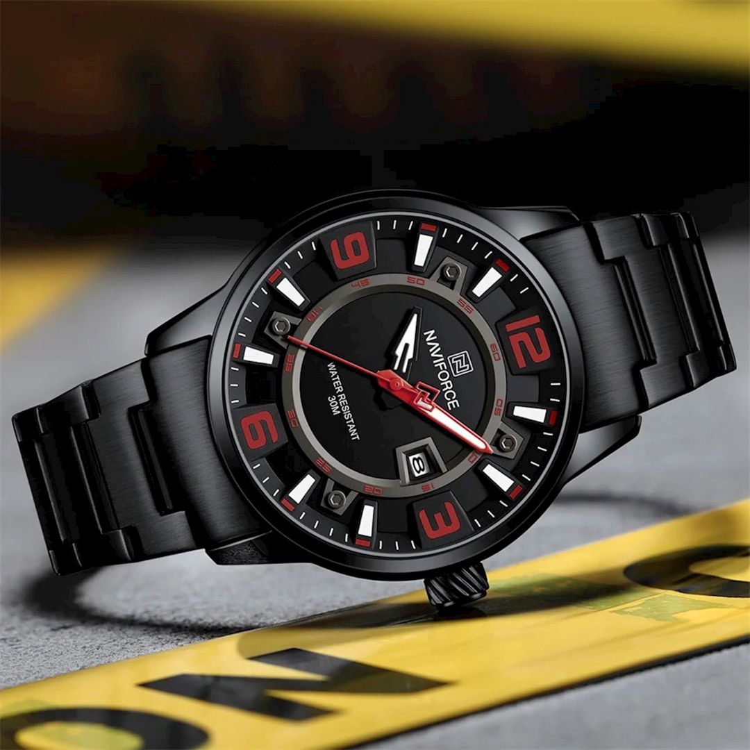 Qol saatı Naviforce 8044 Black/Red — Mallar, Bakı (3)