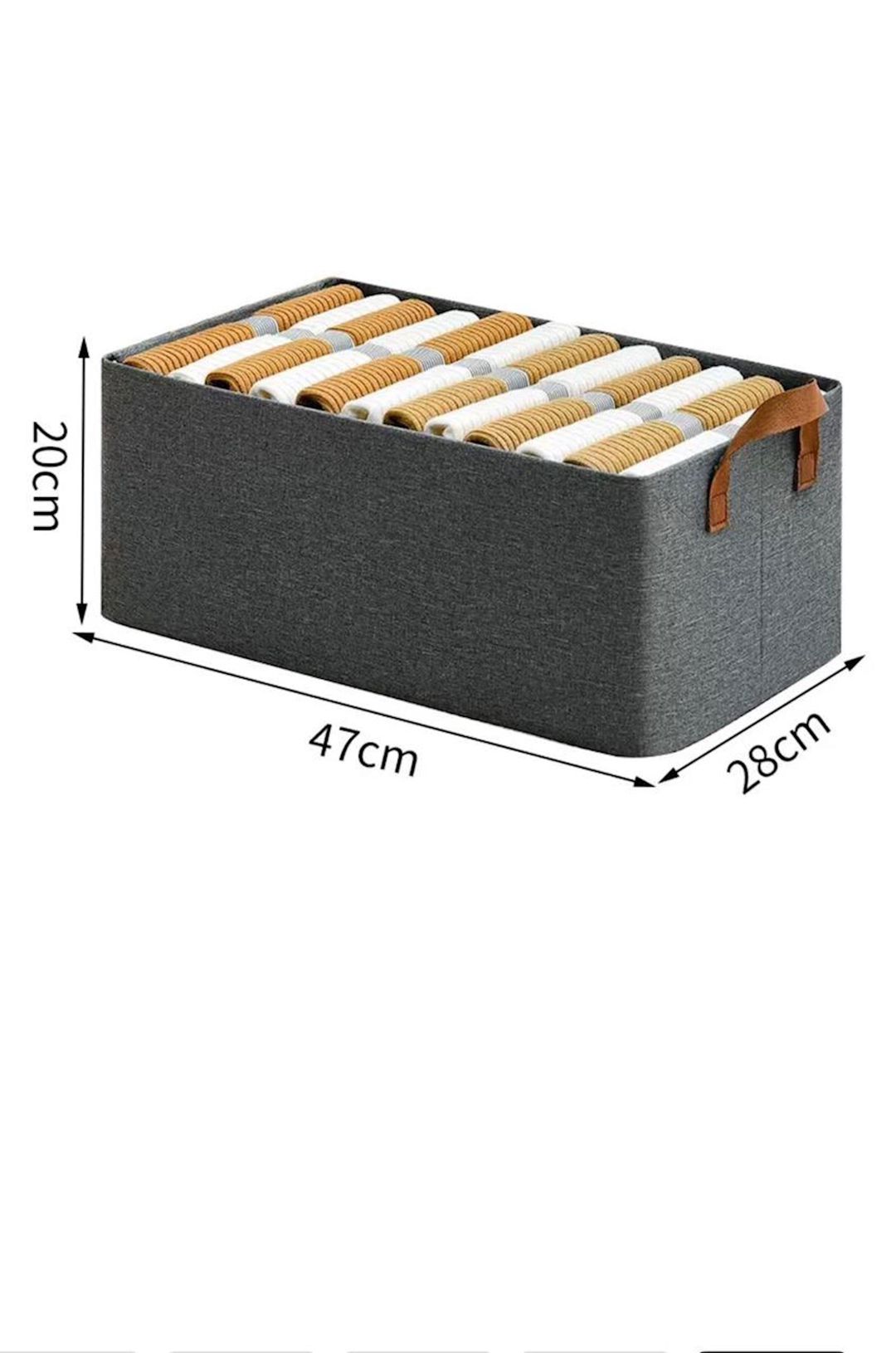 Saxlama qutusu TUD837BIN, boz, 47x28x20 sm — Mallar, Bakı (2)