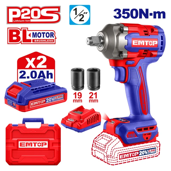 Tork Açarı (impakt) Bolt Açan Emtop ECIWL2035 — OnMaster — Təmir və tikinti