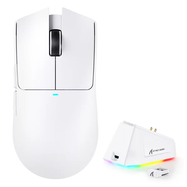Attack Shark X11 White Wireless Gaming Mouse — Bakı