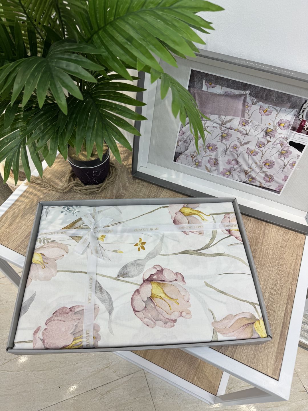 Yataq dəsti Empathy Home 10, yorğan üzü 160x220 sm 2 əd, mələfə 240x260 sm, yastıq üzü 50x70 sm 2 əd, ailəvi, ranfors, çəhrayı — Mallar, Bakı (2)