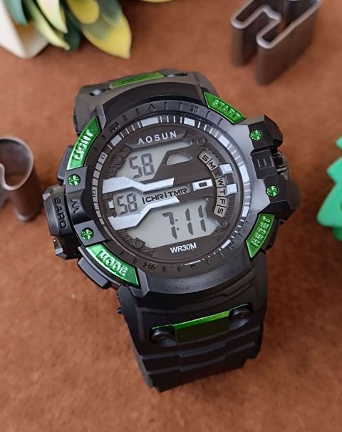 Kişi qol saatı WS 1781 Black Green — Bakı