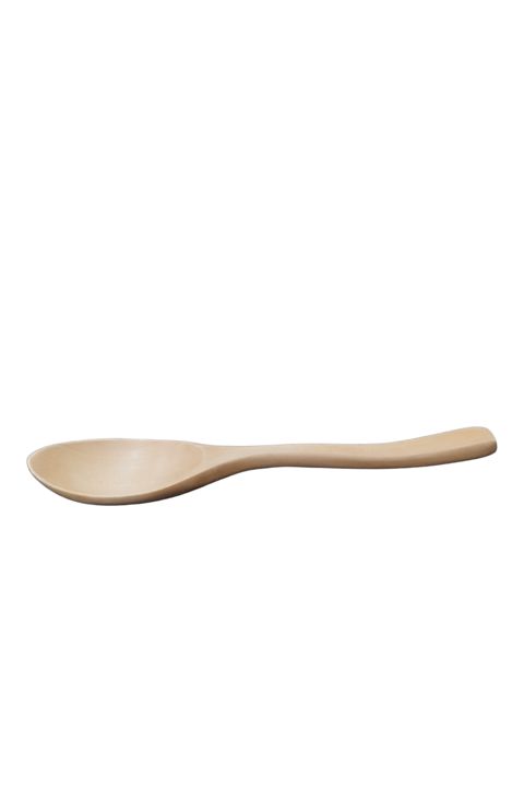 Qaşıq K269, 18 sm, taxta, ağ — Bakı