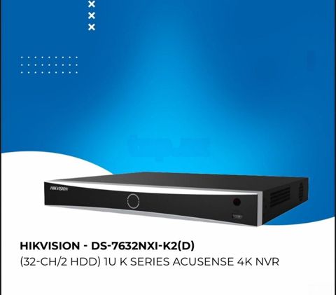 Hikvision - DS-7632NXI-K2(D) NVR 32 port Hıkvısıon DS-7632NXI-K2(D) — Bakı