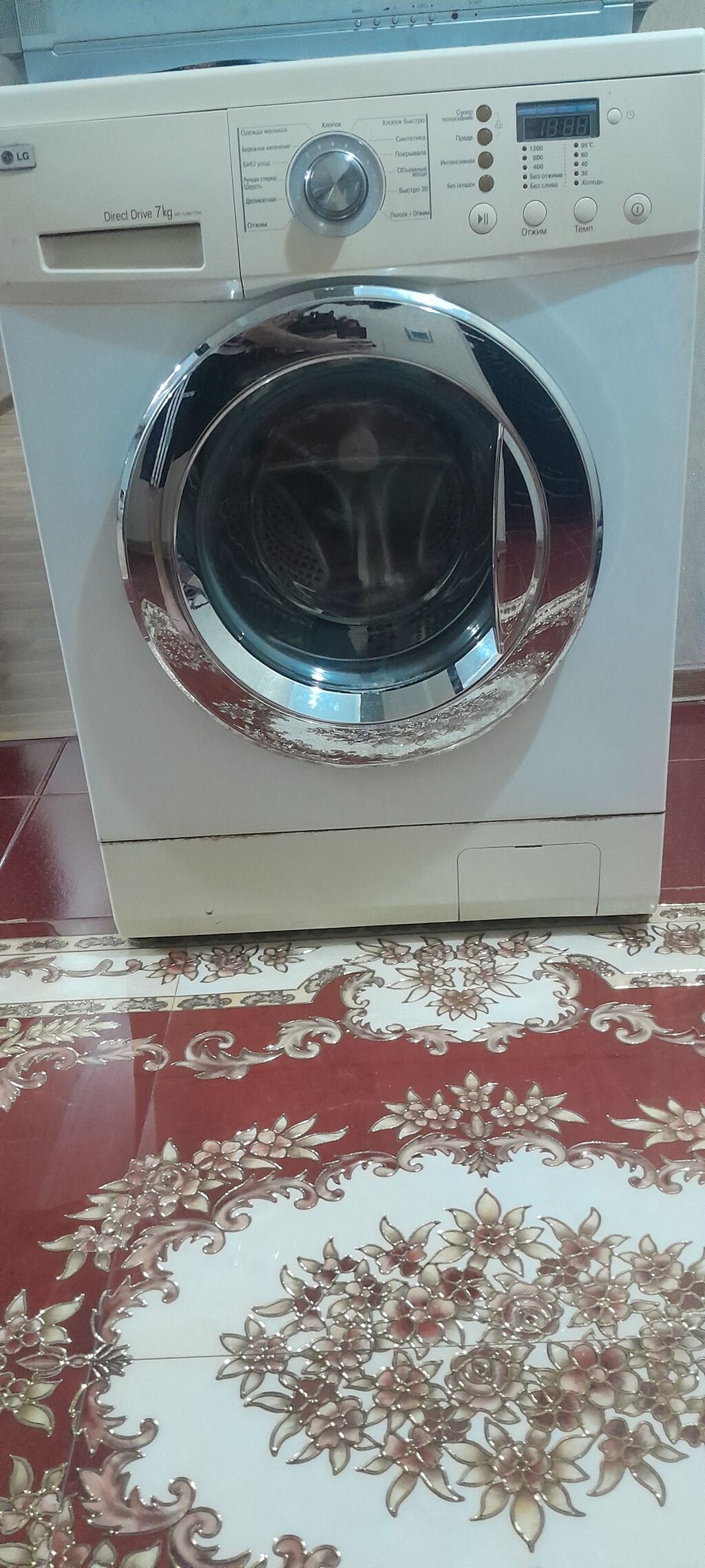 Paltaryuyan maşın LG, 7 kq, İşlənmiş, Avtomat, Qurutmasız, Kredit yoxdur, Ödənişli çatdırılma — Çamaşır maşınları, Sumqayıt (3)