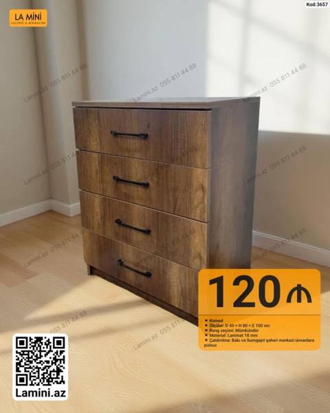 Komod – La Mini (Kod: 3657) - Ölçülər: D 40 H 80 E 100 sm — Баку