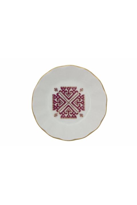 Nəlbəki Porland Arabesque Desen6, farfor, qırmızı, 11 sm — Bakı