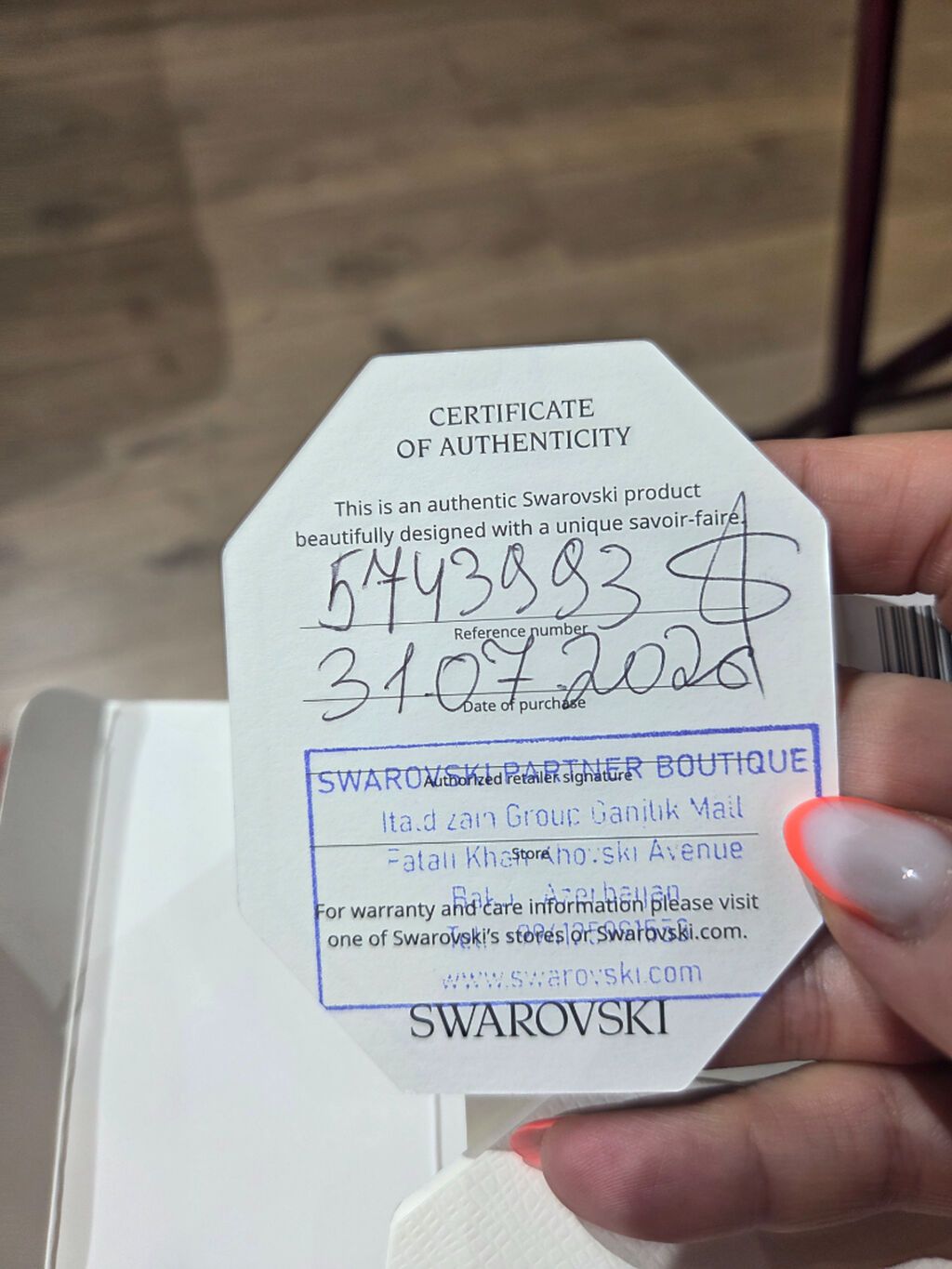 Svarovski sepi.650 manata alınıb,1 dəfə də geyilməyib.500 manata — Qolye və zəncir, Bakı (6)