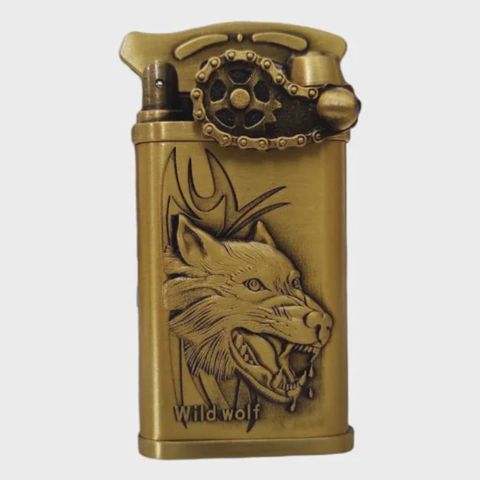 Qazla işləyən alışqan GM0390, metal, bürünc — Bakı