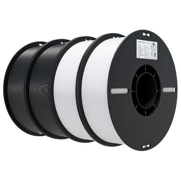 Creality CR-Silk PLA 2x Black + 2x White 1.75mm 4kg 3301010473 — Bakı