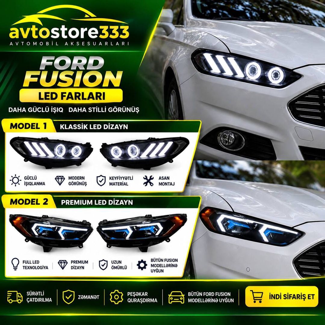 Ford Fusion LED faraları — Ehtiyat hissələri və aksesuarlar, Bakı