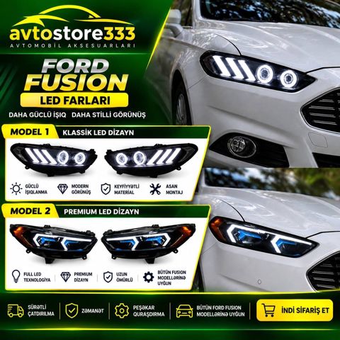Ford Fusion LED faraları — Bakı