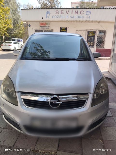 Opel Zafira (gümüş rəng) – 7 yerlik ailə miniveni Satılır — Sumqayıt