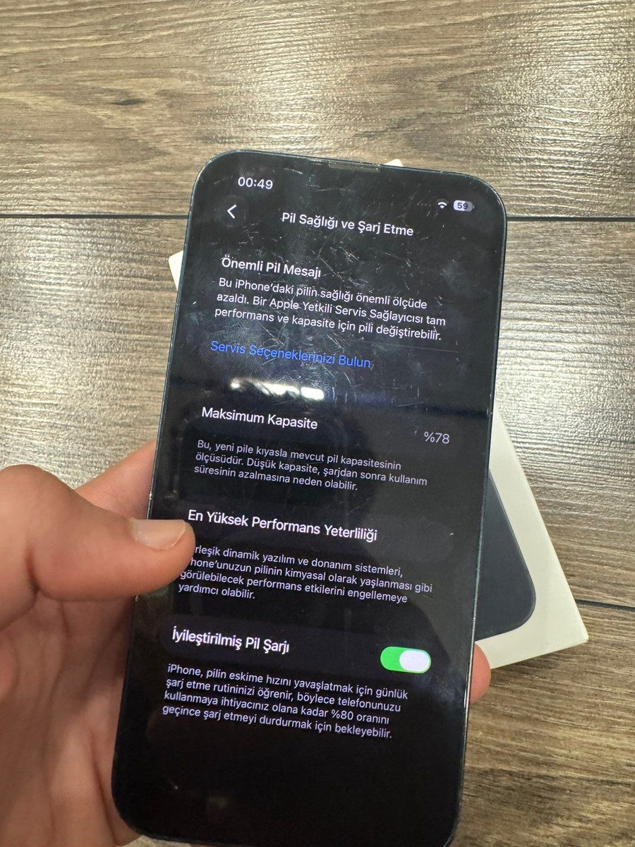 Apple iPhone 13 Midnight 128GB/4GB — Smartfonlar, Bakı (6)