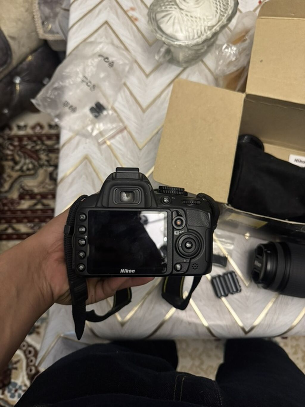 Nikon D3100 18-55 VR Kit fotoaparat dəsti səliqəli vezyetdedir — Fotoaparat, Bakı (6)