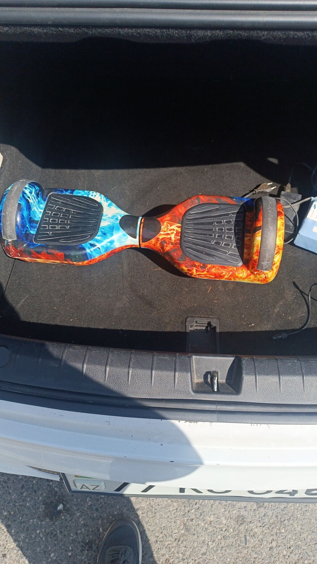 Alov və buz dizaynlı balans skuter (hoverboard) - Rəngli “fire & — Hiroskopler, Bakı (6)