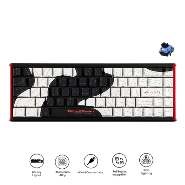 Ajazz ALUX68 MAX Gonzo Contour Black — Bakı