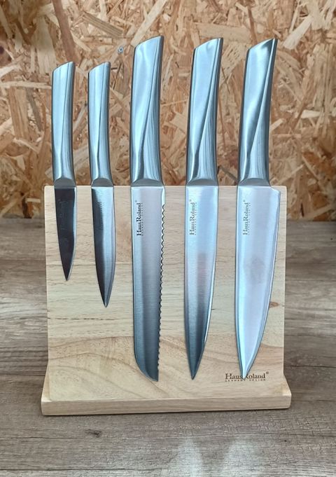 Bıçaq dəsti Sahara SHA-00001522, gümüşü, 6 parça — Bakı