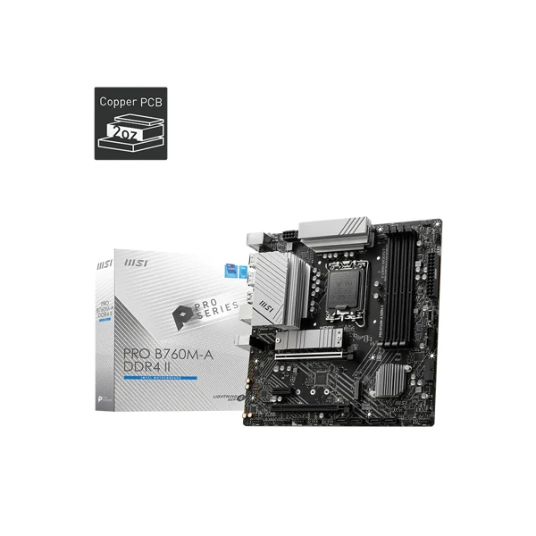 MSI PRO B760M-A II DDR4 Wi-Fi Motherboard — Mallar, Bakı