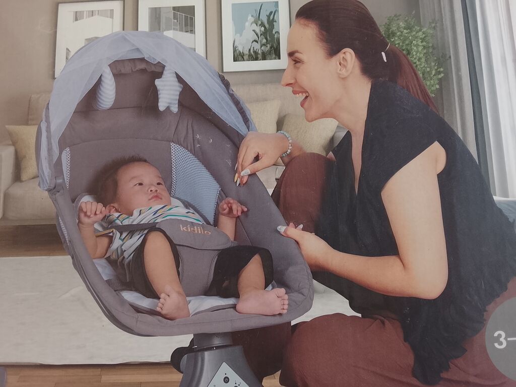 Kidilo elektrikli beşik/uşaq yelləncəyi - Yumşaq və dərin oturacaq — Bəşikləri, Bakı