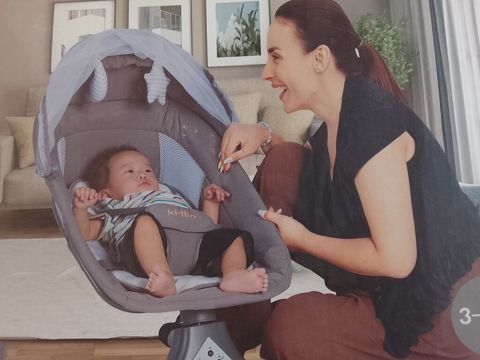 Kidilo elektrikli beşik/uşaq yelləncəyi - Yumşaq və dərin oturacaq — Bakı