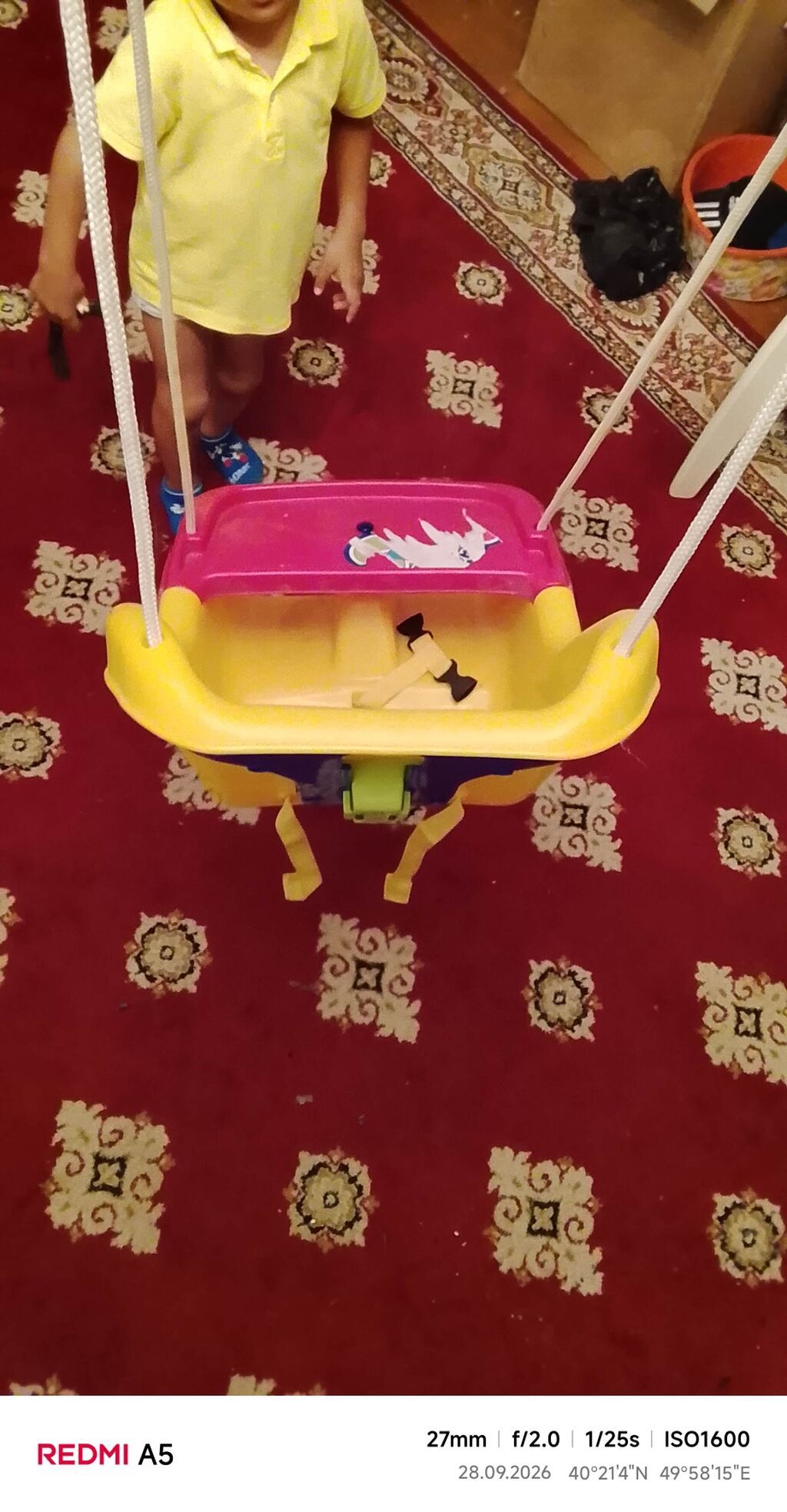 Uşaq yelləncəyi – asma tip - Material: möhkəm plastik korpus - Rəng — Yelləmə maşınları, Bakı (4)