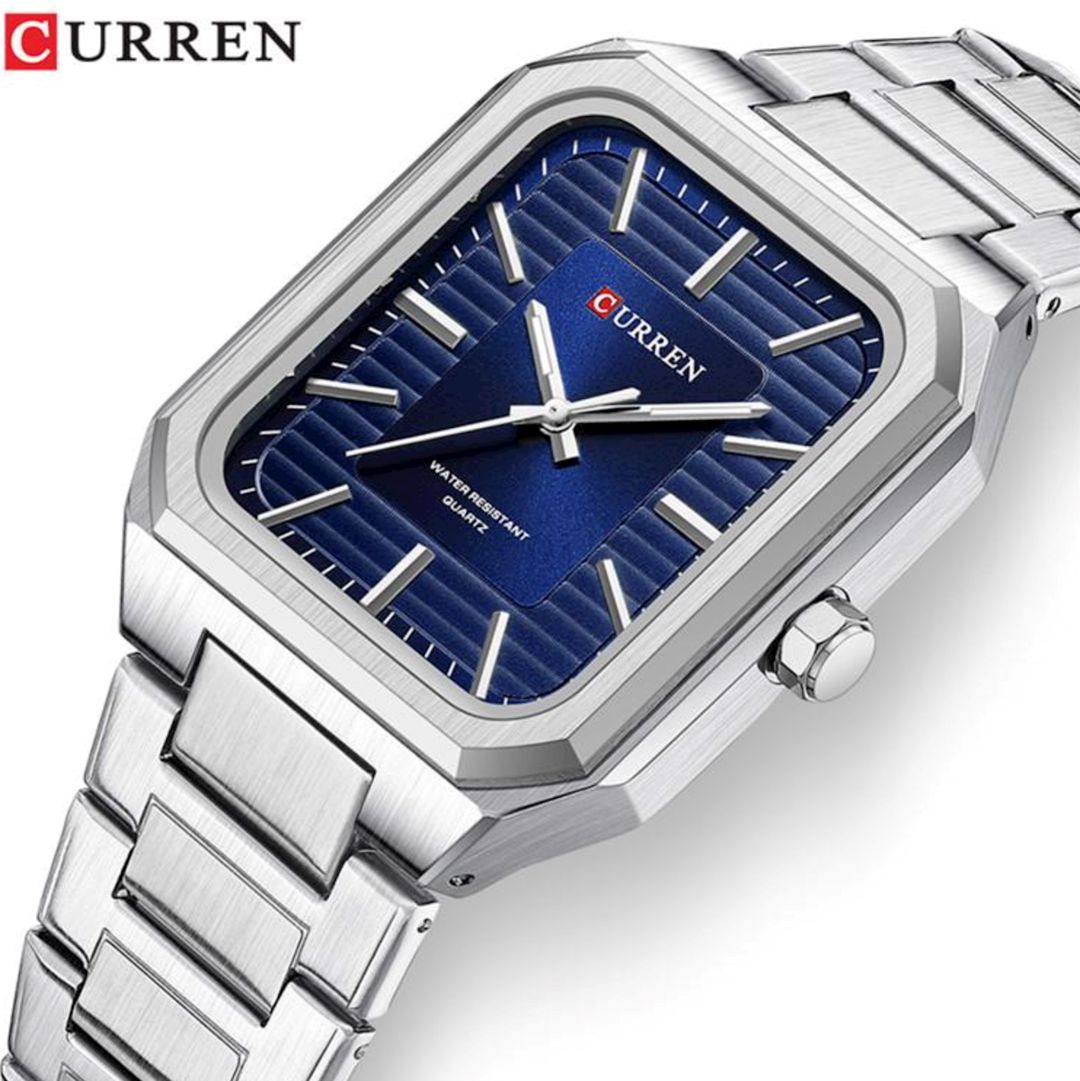 Kişi qol saatı Curren CU8457 Silver/Blue — Mallar, Bakı (2)