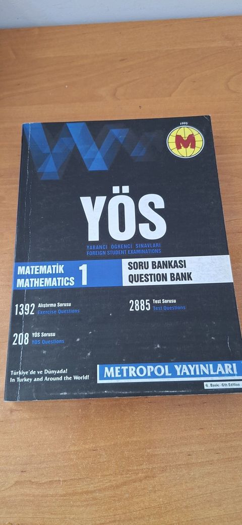 Metropol Yayınları – YÖS Matematik 1 Soru Bankası (6-cı buraxılış) — Bakı