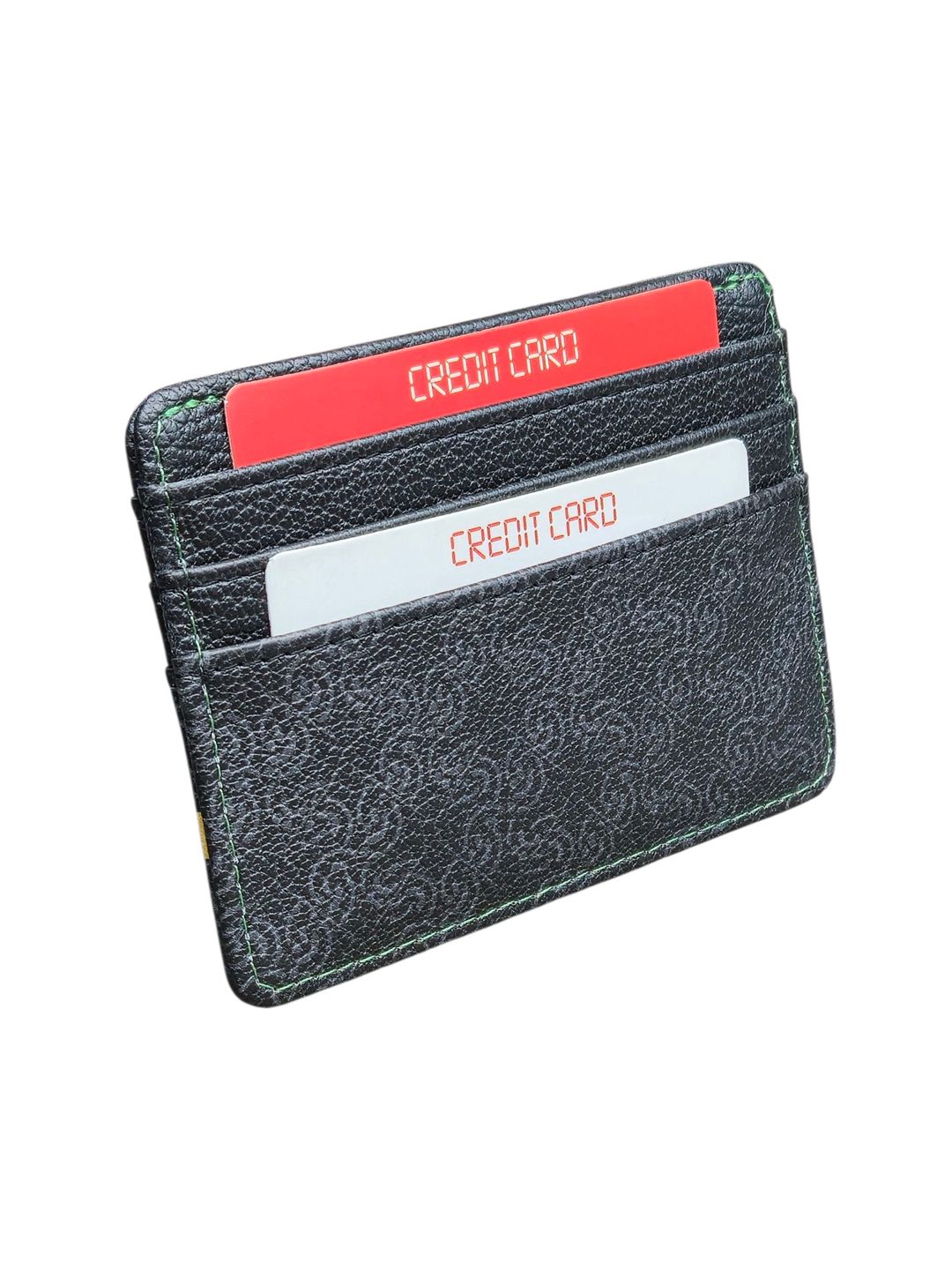Uniseks kart tutucu, poliuretan, 7 kart bölməsi, boz, 10.5x8 sm, Çin istehsalı - WCo_Cardhloder_Snakeskin-222 — Mallar, Bakı (2)