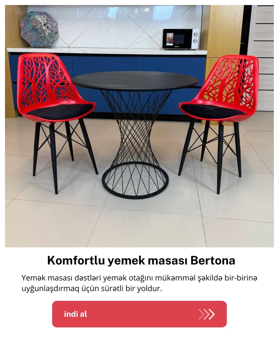 Yumşaq oturacaqlı dizayner oturacağı — Mebel, Bakı
