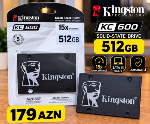 Kingston KC600 15X 512Gb — Bakı
