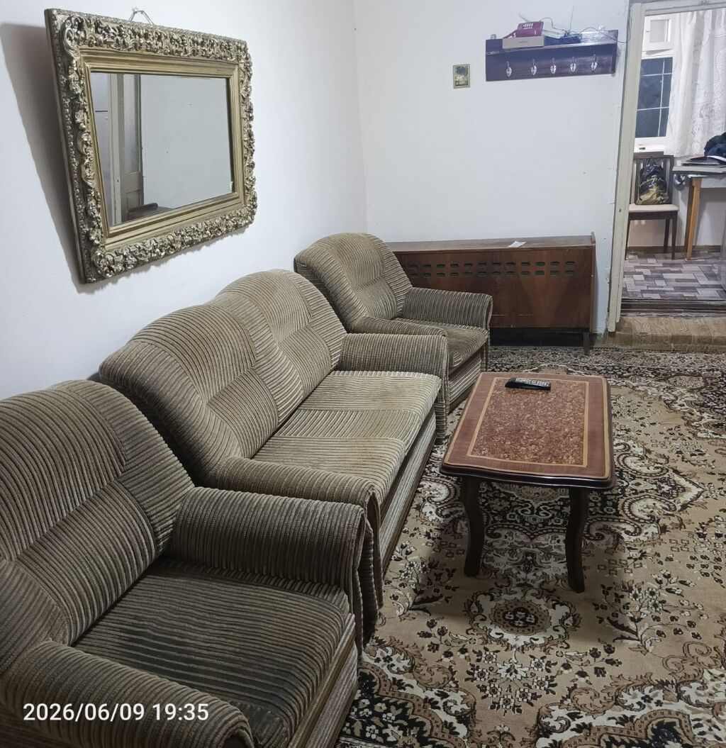 Otaqlı mənzil – tam mebel və məişət texnikası ilə - Yataq otağı: taxta — Mənzil, Bakı (3)