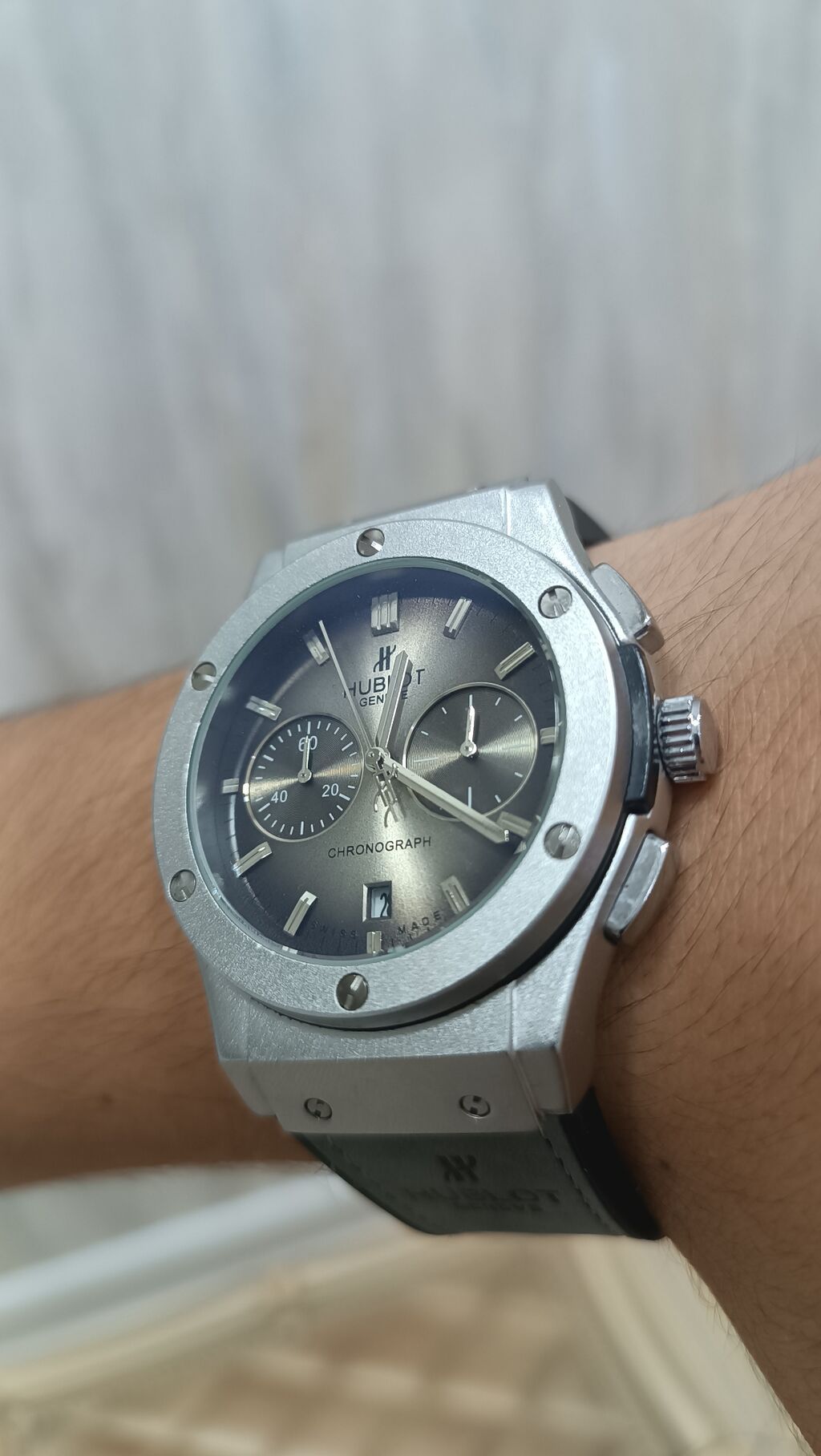 Yeni, Qol saatı, Hublot, rəng - Boz — Qol saatları, Mehdiabad (10)