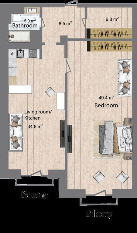 Satılır 2 otaqlı yeni tikili 124 m² — Mənzil, Bakı (6)