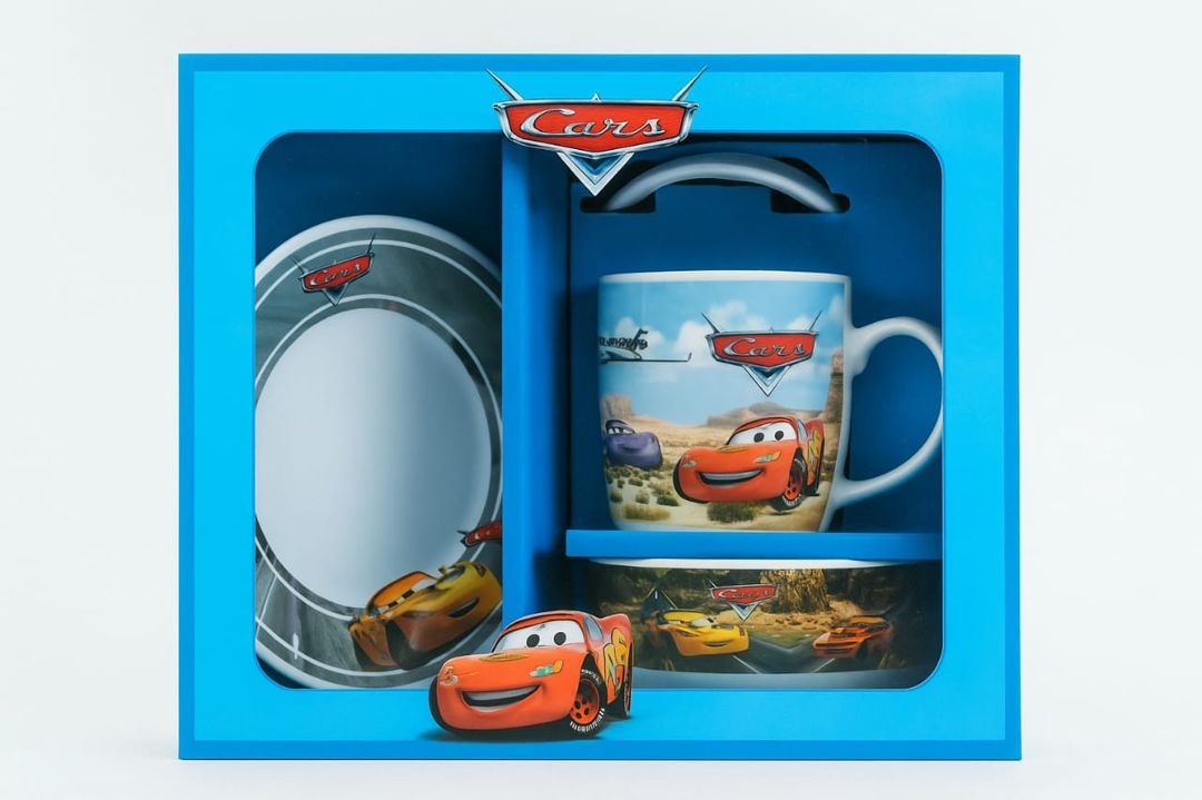 Qab-qacaq dəsti Disney Pixer, keramika, rəngbərəng, 4 parça — Mallar, Bakı