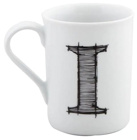 Krujka Porland Letter (I), farfor, ağ, 285 ml — Bakı