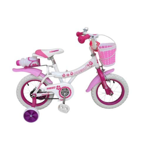 Uşaq velosipedi Prego 12", ağ/çəhrayı — Bakı