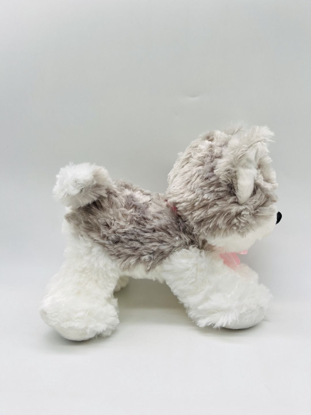 Yumşaq oyuncaq İt, peluş, ağ/boz, 15 sm — Yumşaq oyuncaqlar, Bakı (2)