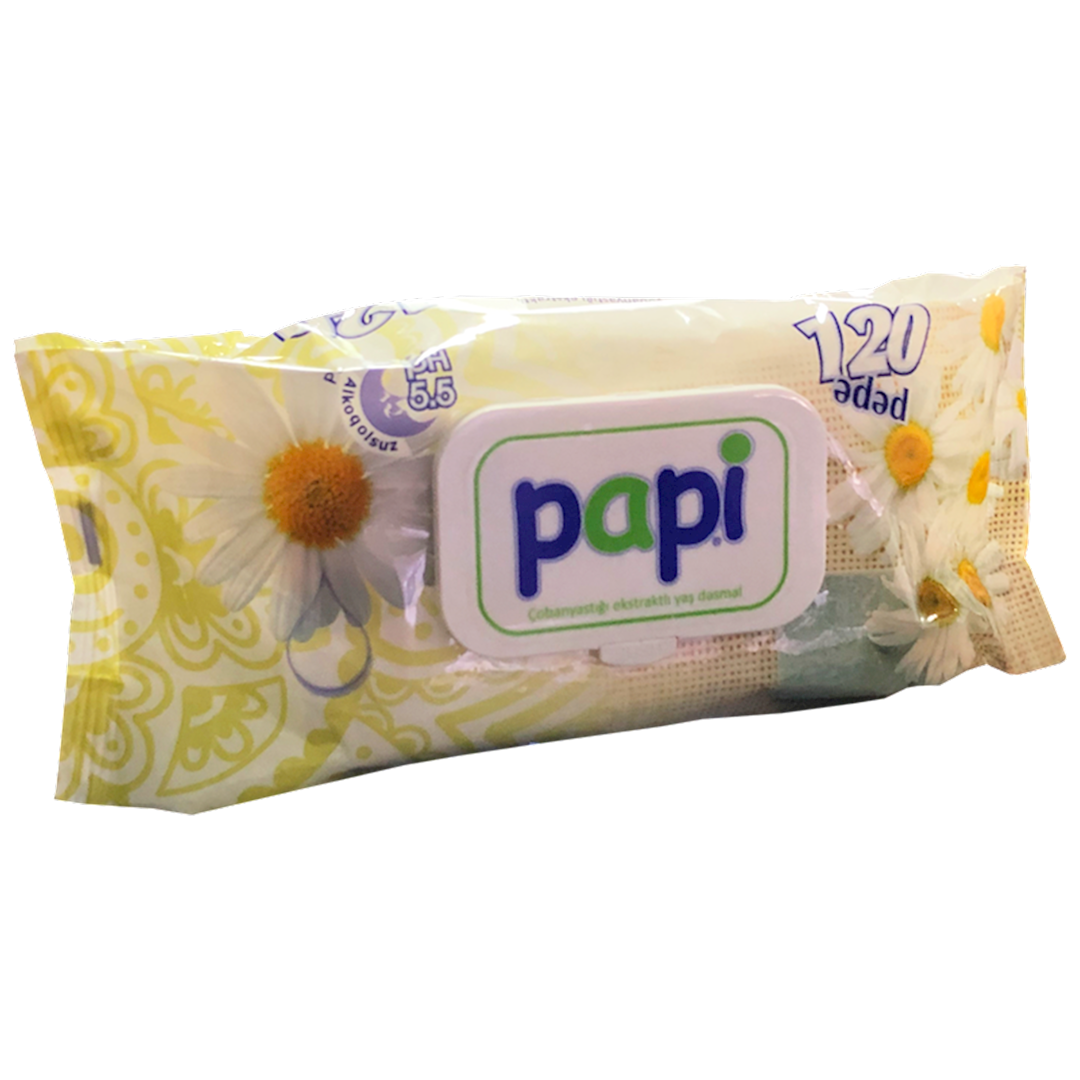Nəm salfetlər Papi, 120əd — Mallar, Bakı